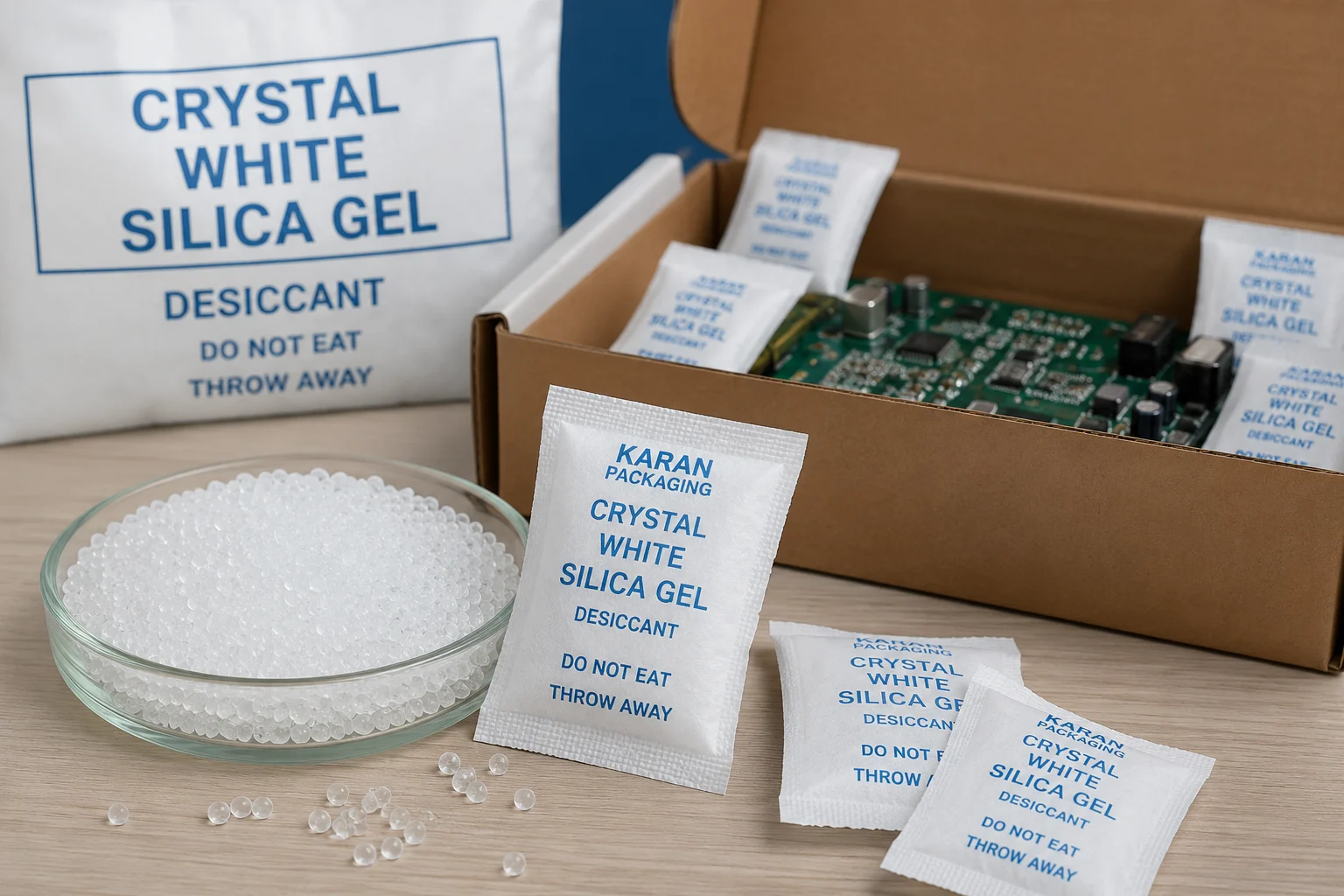 Crystal White Silica Gel